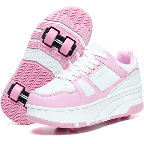 HHSTS Roller Skate Shoes for Kids Boys Girls Upgraded Fashion Sneakers with...