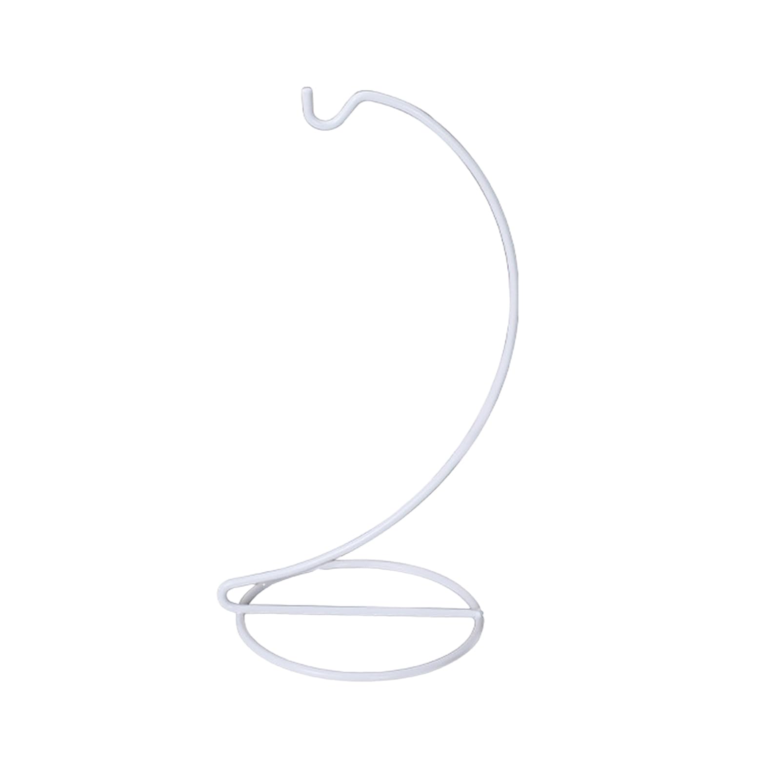Wilitto Glass Ball Hanger Hanging Plant Stands Ornament Stand Holder for Balls Spiral Design Iron Rack Air Terrarium Wedding Home Office Garden White