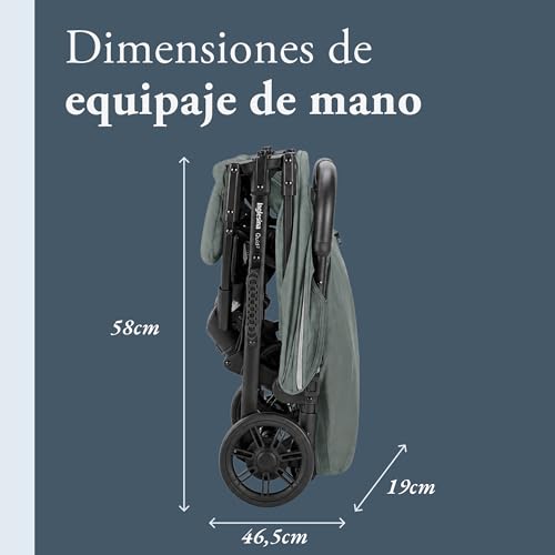 Miniatura 5 de Inglesina Silla de Paseo ligera Quid², hasta 22 kg, Compacta y Ligera, Ideal para Avión, Elephant Grey