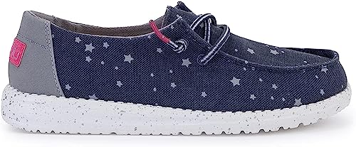 Image of Hey Dude Girl's Wendy Youth, Cat Eye Navy, 9 M US Little Kid