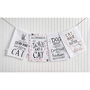 Primitives by Kathy 36922 LOL Made You Smile Dish Towel, 28 x 28-Inches, Drink Wine and Pet My Cat Primitives by Kathy 36922 LOL Made You Smile Dish Towel 28 x 28 Inches Drink Wine and Pet My Cat