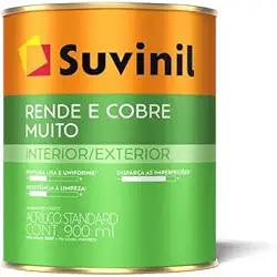 Tinta Suvinil para parede acrilico rende e cobre muito 0,9L - Branco - 50322194