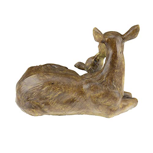 Clever Garden Cute Resin Garden Statue Decoration, Outdoor Lawn Yard Polyresin Animal Figurine Sculpture Ornament Décor, Deer Family #TOP3