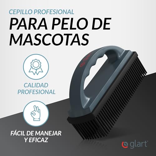 Miniatura 2 de Glart 45thb Premium Cepillo Para Mascotas, Elimina El Pelo De Las Mascotas Y La Suciedad De Todos Los Asientos De Coche, Tapicerías, Alfombras, Gris Negro, Para Vehículos, Hogar, Oficina.