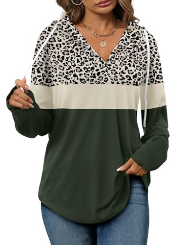 Image of Bofell Womens Fashion Tops Hoodies for Women Pullover Oversized Sweatshirts Long SLeeve Shirts Loose Fit