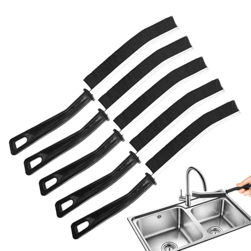 5x Multifunctional Cleaning Brushing Eckreiniger - Segen für die Reinigung des Badezimmerschlitzes, Schlitzpinsel für die Reinigung | Hartborsten-Schrubber für Fliesen, Keramik