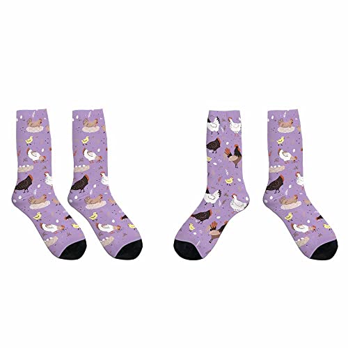 Image of Pehede Socks Mens Fun Dress Socks for Women Funny Novelty Crazy Design Socks