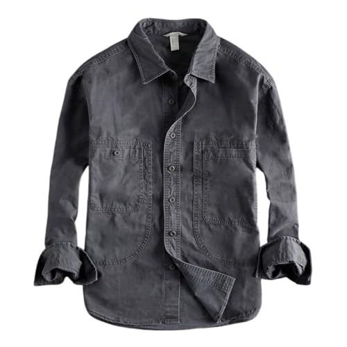 Chemise de travail en coton épais pour un look quotidien décontracté