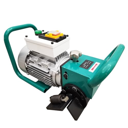 Banfluxion Electric Flat Beveling Machine Portable Handheld End Chamfering Beveler for Steel Carbon Steel Alloy Steel Plate 30-60° Beveling Angle 220V 1100W 3PH