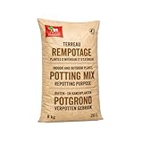 LA PLAINE CHASSART   Terreau Rempotage 20L   Solution Spécifique pour Plantes en Pot   Toutes Les Variétés de Plantes d'Intérieur & Extérieur   Plantes Vertes & Fleuries