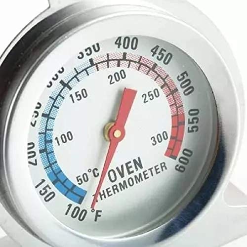 Termômetro Analógico Forno Base Inox 300° Para Fogão A Gás