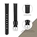 Aresh Compatible with Samsung Galaxy Fit Bands, Soft Leather Strap Replacement Wristband for Samsung Galaxy Fit SM-R370 Fitness Smartwatch (Black)