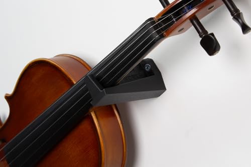 Support mural violon incliné réglable noir avec kit de fixation murale - 3