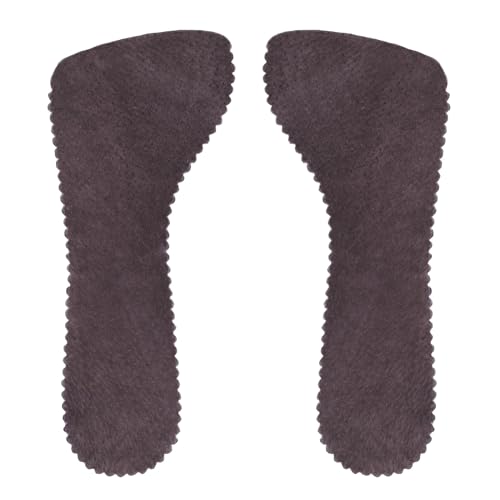 1 paire de semelles intérieures en cuir de porc pour femme - Inserts 3/4 de talon haut de gamme - Semelles intérieures invisibles et auto-adhésives pour...