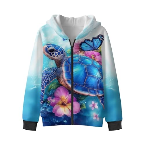 Zip Up Hoodie Girls Boys 6-16Y Y2K Athletic Jackets Lightweight Hooded Sweatshirt Kids Fall Clothes