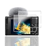 【2枚セット】 対応 SONY ZV1 II/ZV-1/ZV-1F/ZV-E10 保護フィルム ガラスフィルム 2枚 【 硬度9H 日本旭硝子製 】 対応 SONY ZV1/ZVE10 フィルム 液晶保護フィルム 強化ガラス キズ防止 耐衝撃 飛散防止 全面保護 3D Touch対応 厚さ0.26 極薄タイプ 高感度タッチ 気泡ゼロ 自動吸着 貼り付け簡単 用 SONY ZV-1/ZV-E10 液晶保護フィルム