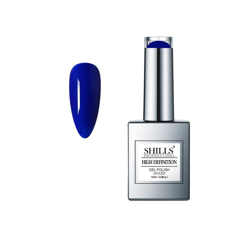 SHILLS PROFESSIONAL High Definition Uv Led Gel Polish No.-HD043 Blue 15 Ml