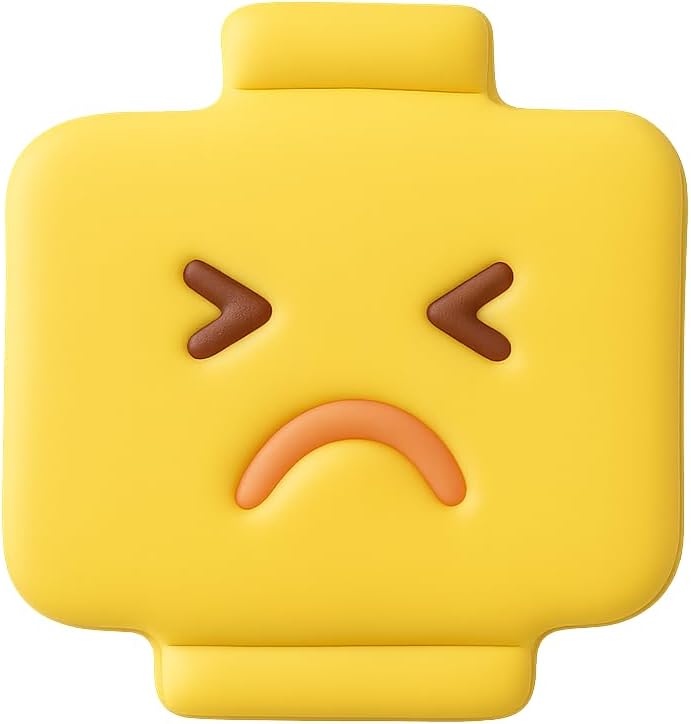 Mighty Gadget Detailed Block Head Cookie Cutter (Frustrated Face) - 3.5 x 3.3 inch image 5