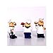 SMANTA Holding Cake Resin Figurines Decorative American Chef Statue Figurines for Counter Restaurant Cafe Country Cottage Tabletop Kitchen Decorations