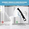 Hard Bristle Crevice Cleaning Brush, Versatile Scrub Tool for Kitchen, Window, Vehicle, Faucets,Grout, Household Use, and Bathroom 6 Pack Color Black and White #4