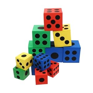 HEALSOPTHY 12 Stück Party Schaumstoffwürfel Set