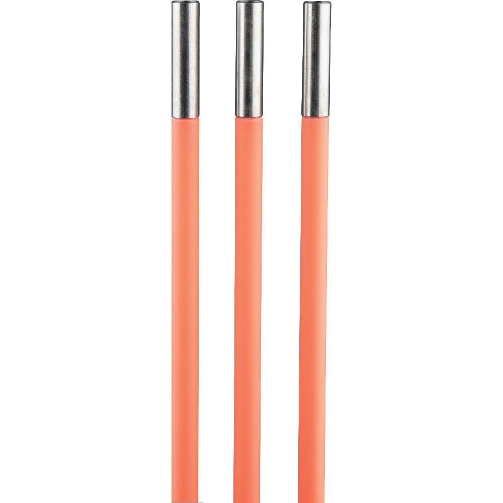 Klein Tools 50153 15-Foot Lo-Flex Flex Glow Fish Rod Set, (3) 1/4-Inch Fish Rods, Adapter, Bullet Nose, Attachments, Splinter Guard Coating