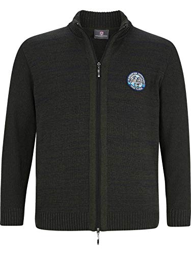 Preisvergleich Produktbild Jan Vanderstorm Herren Strickjacke Halvard blau 2XL (XXL) - 60 / 62