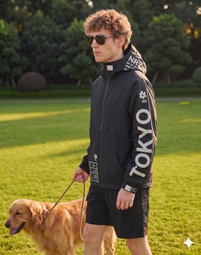 Japanese Streetwear Waterproof Windbreaker Jacket for Men - Image 3