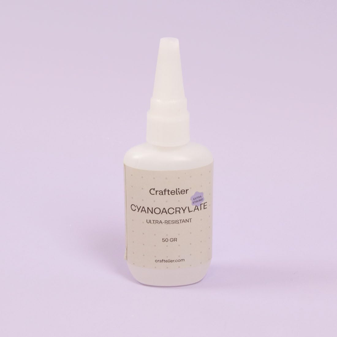 Craftelier - Cyanoacrylate Multi-Material Adhesive with Precision Nozzle for Easy and Comfortable Application | Transparent, Fast and Resistant Drying | Difficult Surfaces | Quantity 50 gr.