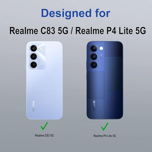 Image of Zapcase Back Case Cover for Realme C83 5G | Compatible for Realme C83 5G Back Cover | Compatible with MagSafe | Scratch-Resistant Back Cover | Clear