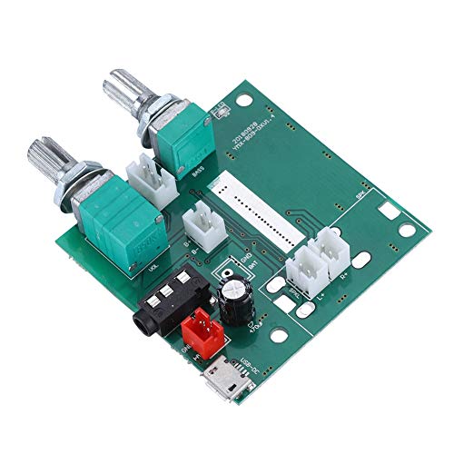 Yusat Módulo de placa AMP digital de amplificador estéreo de 20 W Bluetooth 5.0 5V 2.1 canales