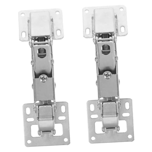 NUOBESTY 2 Piezas Bisagras Hidráulicas Gabinete de Muebles de Montaje Superficial Resistente de Muebles Alta Carga