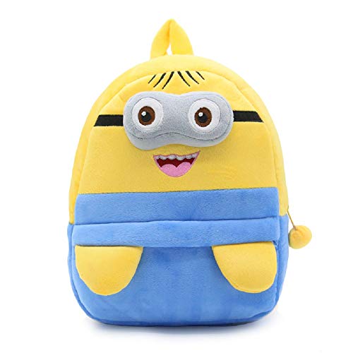 CHDJ: Mochilas 3D para niños Amarillo Minions 5 años