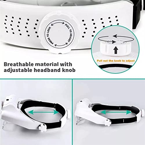 Lupa Binocular Recargable de Gran Aumento con Luz Luminosa Ajustable y 6 Lentes 5