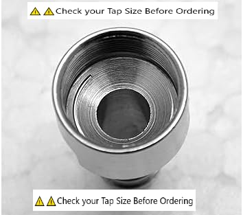Image of KATHORWARES Stainless Steel Tap Nozzle Connector, Hose Barb Adapter, Faucet Fitting for Kitchen, Bathroom,Washing Machine,Garden||Leakproof||Jet Spray Male /Female Connector