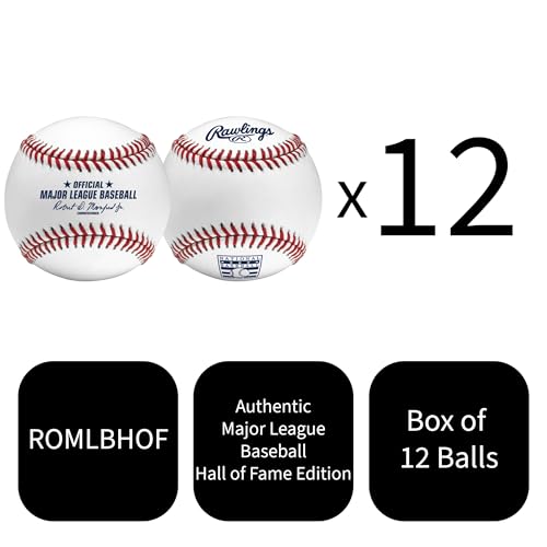 Image of Rawlings | MLB Hall of Fame Edition Baseballs | ROMLBHOF | 12 Count