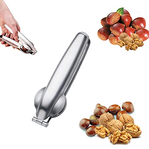 Pinza para castañas, pinza para castañas, abridor de castañas, abridor de avellanas, cascanueces de castañas, cascanueces de nueces, cuchillo multifuncional para castañas de acero inoxidable Cover