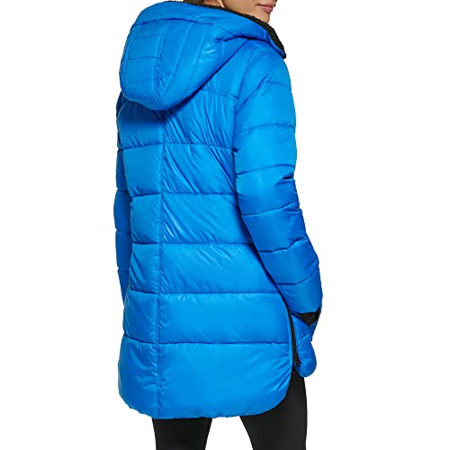 Kenneth Cole Women's Heavy Weight Mix Media Full Sherpa Lined Puffer Jacket4