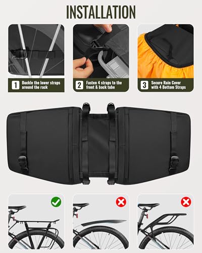 Marscamd Rear Rack Saddle Bag 35L
