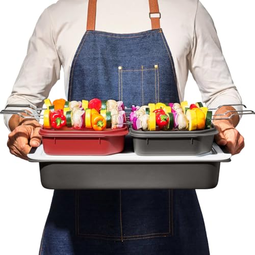 OXO SoftWorks Sistema de preparação e transporte para grelhar, pode ser lavado na lava-louças, livre