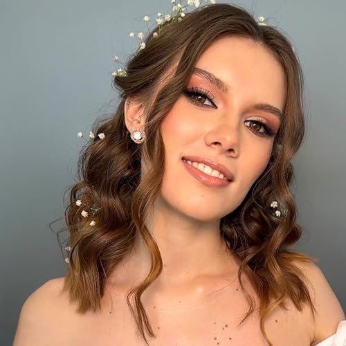 HAIAISO 6 Pairs Clip On Earrings Cubic Zirconia Pearl Knot Twist Clip On Earrings Non Pierced for Women Clip Earrings Set 5