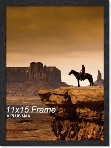 A PLUS MAX 11x15 Picture Frame Black Light Weight Wall Mount