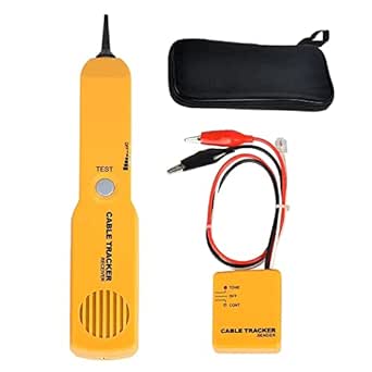Wire Tracer Electrical Cable Finder Tone Generator Probe Circuit Tester, Circuit Breaker Finder, Tone Generator and Probe kit with RJ11 Plug, Circuit Continuity Tester, Network Telephone line