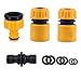 Produktbild Topways® Gardena Schlauchtrommel schlauchverbinder Set, Schlauchende Schnellverbinder, Schlauchwasserstop-Anschluss, 2in1 Gewinde-Hahnverbinder, Doppelstecker Schnappverbinder, Ersatz-Kit