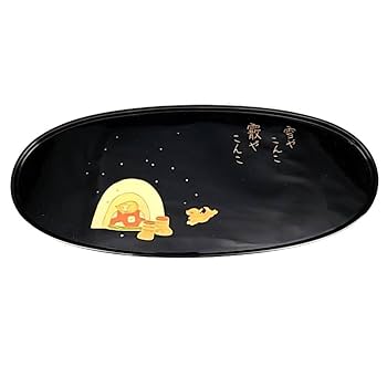 輪島塗 塩徳屋漆器店　輪島塗 楕円 半月盆　未使用 輪島塗 塩徳屋漆器店 輪島塗 楕円 半月盆 未使用 輪島塗 塩徳屋