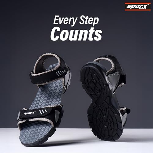Image of SPARX Men's SS0103G Black Grey Sandal 8 (SS0103GBKGY0008)
