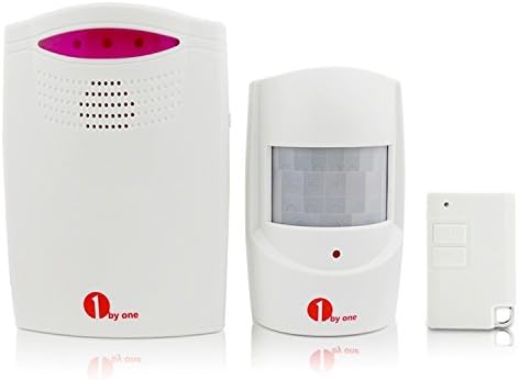 1byone Wireless Home Security Driveway Alert Alarm with Remote Controller, Remote Distance 30 Meters