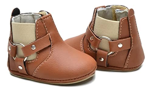Bota Country Bebe Nenem Botina Infantil Menino Menina Botininha Couro (17, Caramelo)