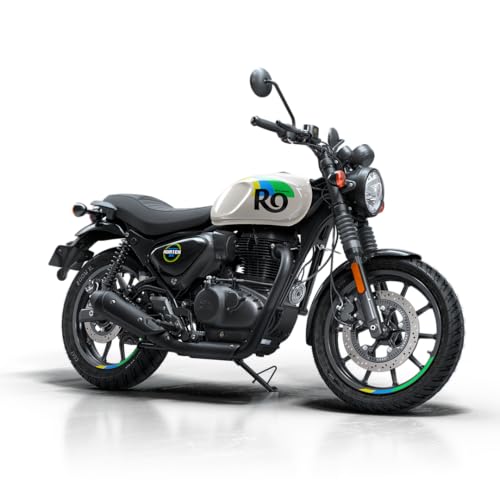 Image of Royal Enfield Hunter 350 with Disc & Alloy Wheels Motorcycle (Rio White) Booking for Ex-Showroom Price