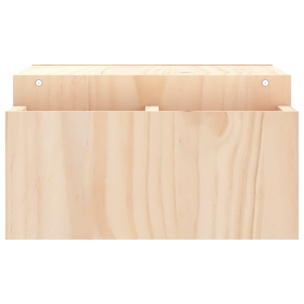 Supporto per monitor in legno di pino massiccio, 70 x 27,5 x 15 cm, supporto da scrivania con 4 ripiani, rialzo ergonomico per PC, laptop, design rustico, rialzo per monitor in legno